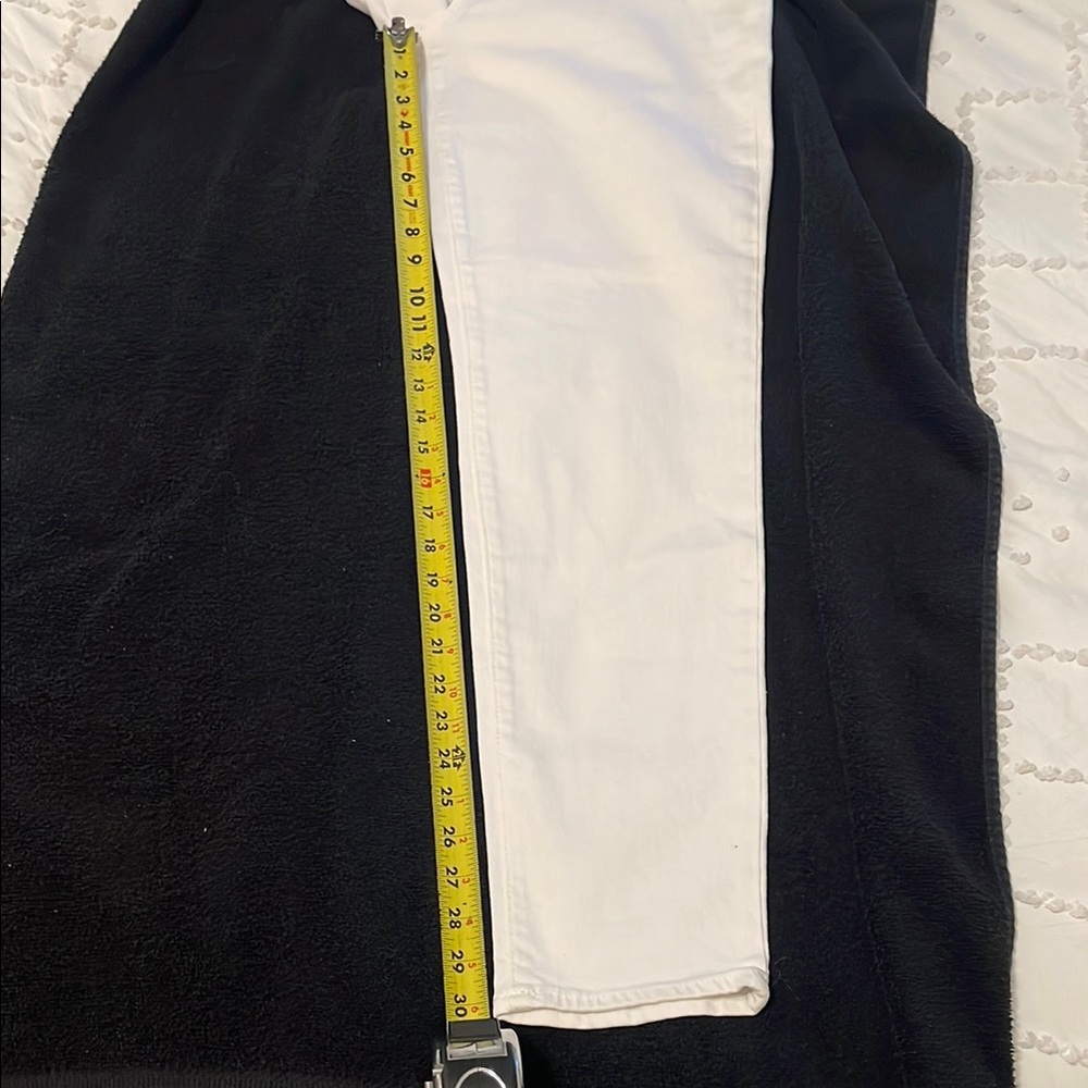 Old Navy Women's White Straight Leg Jeans 6 Tall nwt - Picture 11 of 12